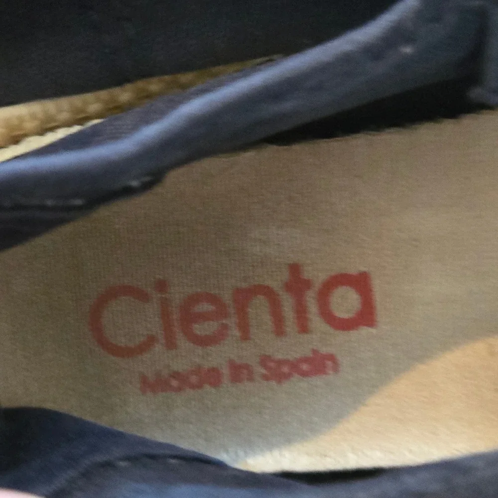 Cienta Kids Navy Blue Canvas Mary Jane Shoes Size 30 Made in Spain Hook and Loop